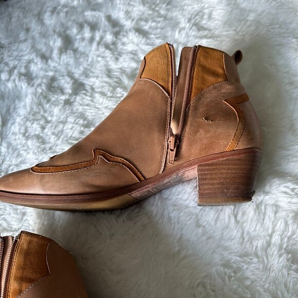 Western leather ankle boots - Picture 6 of 8